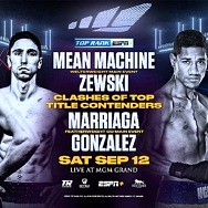 Mean Machine-Zewski & Marriaga-Gonzalez Set for ESPN+ Card Live From MGM Grand “Bubble” September 12