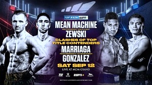 Mean Machine-Zewski & Marriaga-Gonzalez Set for ESPN+ Card Live From MGM Grand “Bubble” September 12