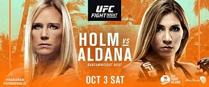Former Women’s Bantamweight Champion (#2) Holly Holm Faces Surging (#6) Irene Aldana on UFC/ESPN Oct. 3