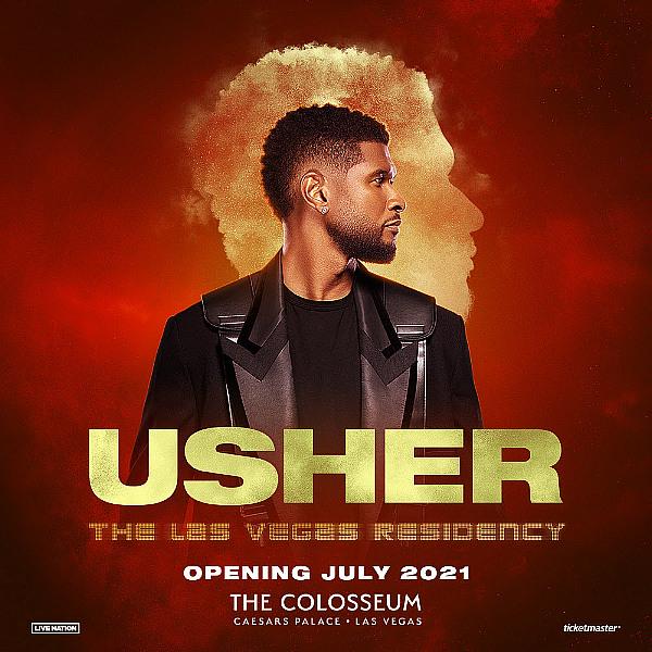 Tickets for Usher’s Las Vegas Residency Beginning July 16, 2021 at the Colosseum at Caesars Palace on Sale Now
