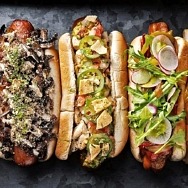 Joy of Hot Dog Reopens Downtown with New Menu; Items and Art Installation by Liquid PXL