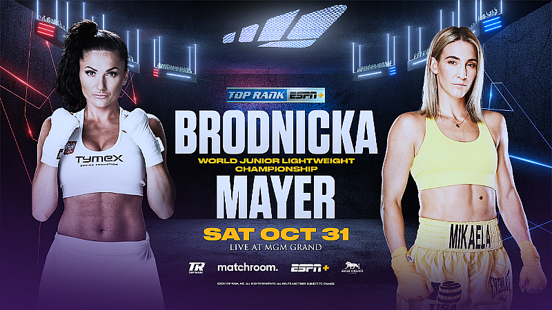October 31: Mikaela Mayer to Challenge Junior Lightweight World Champion Ewa Brodnicka as the Inoue-Moloney Co-Feature LIVE and Exclusively on ESPN+