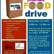 Serving our Kids Foundation Hosting Virtual and Drive-Thru Food Drive Nov. 14