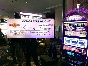 Part-Time Las Vegas Resident Hits $15.5 Million Christmas Eve Jackpot Playing IGT’s Megabucks Slot Machine at Suncoast