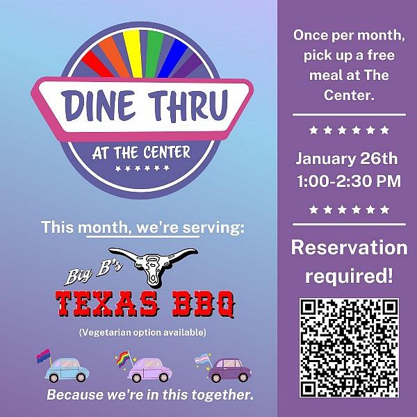 Dine Thru at The Center offers Monthly Free Meals