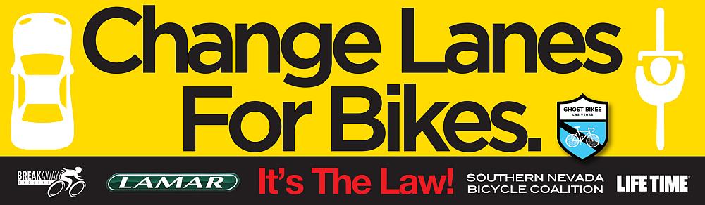 LVCM Launches "Change Lanes for Bikes. It's the Law!" Public Awareness Campaign