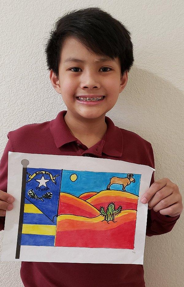 Gov. Sisolak Congratulates Winner of Travel Nevada Kids’ Flag Contest