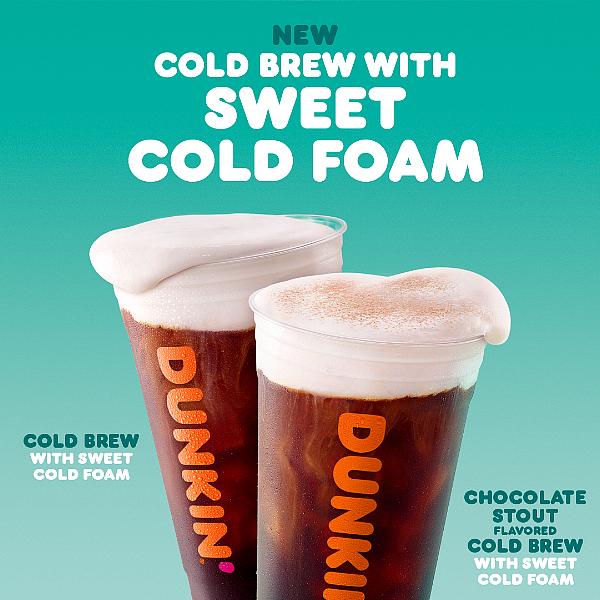 Top This: Cold Brew with Sweet Cold Foam is Coming to Dunkin’ 