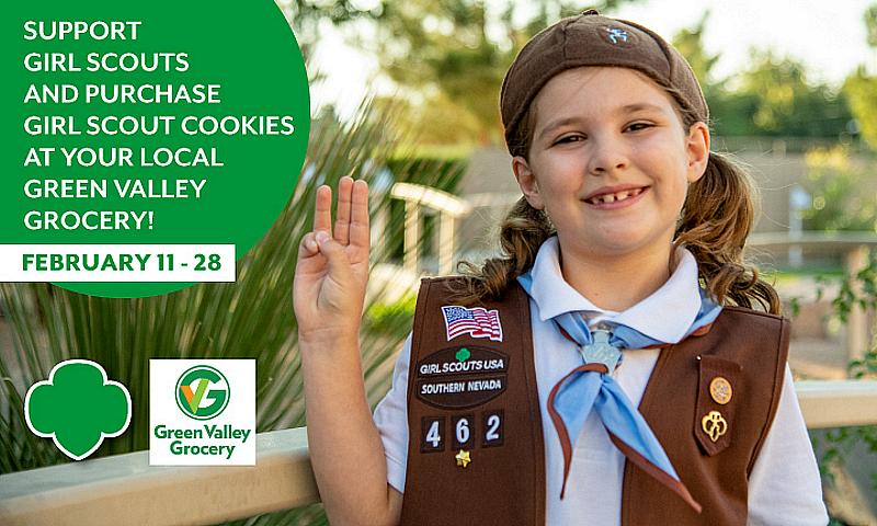 Green Valley Grocery to Sell Girl Scout Cookies in 66 Locations Across Southern Nevada 