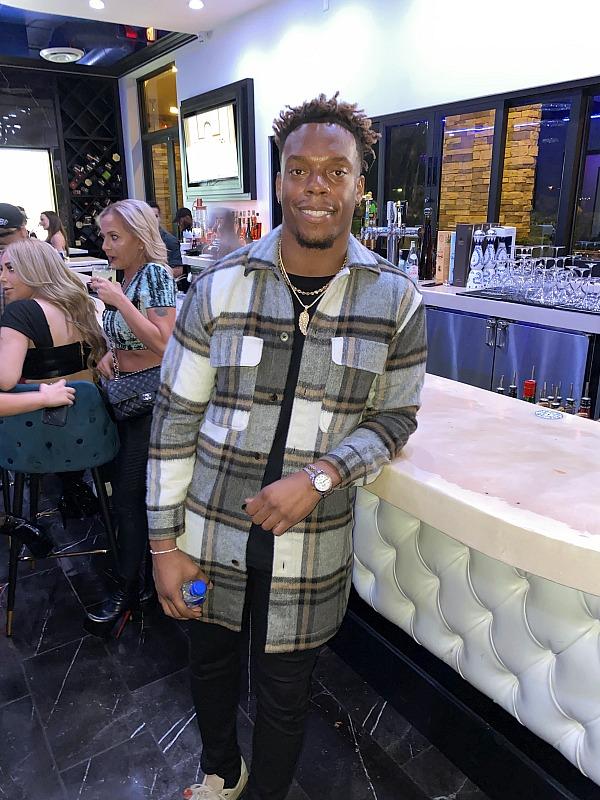NFL Star and TV Personality Brandon Marshall Spotted at Blume Kitchen & Cocktails