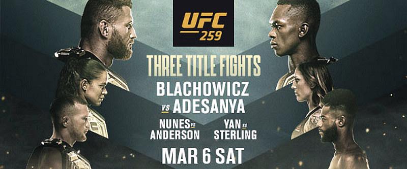 UFC 259 Headlined by Three Thrilling World Championship Bouts