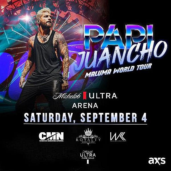 Maluma to Perform at Michelob ULTRA Arena in Las Vegas Saturday, September 4, 2021