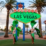“Welcome to Fabulous Las Vegas" Sign Goes Green for St. Patrick's Day