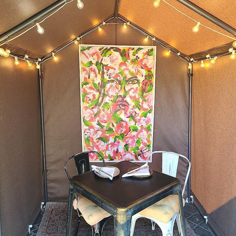 Esther's Kitchen Launches Local Art Display In Dining Tents