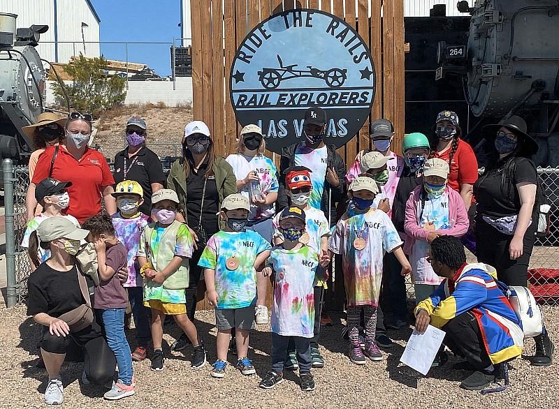 Nevada Blind Children's Foundation Spring Break Campers Ride The Rails At Rail Explorers