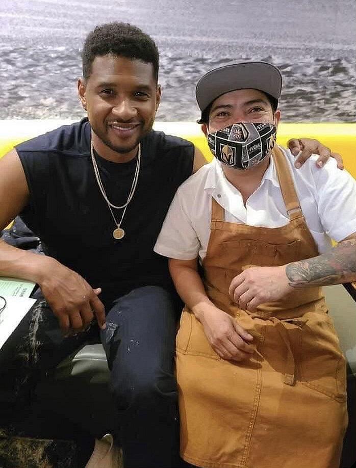 Usher Spotted at Esther's Kitchen in Las Vegas Ahead of His Caesars Palace Residency