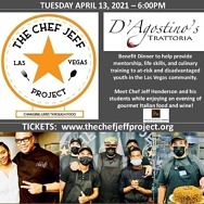 Gourmet Dinner Event Benefitting the Chef Jeff Project April 23