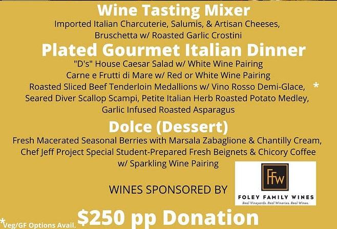 Gourmet Dinner Event Benefitting The Chef Jeff Project April 13