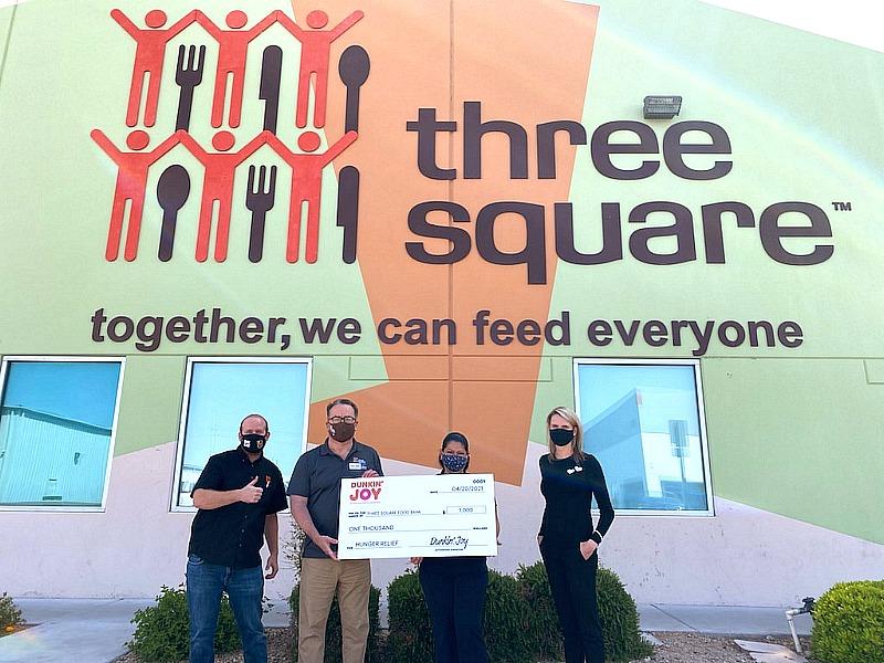 Dunkin’ Joy in Childhood Foundation Celebrates “Week of Joy” with $1,000 Donation to Three Square Food Bank