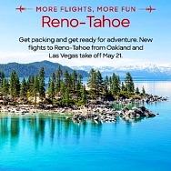 Award-Winning Air Carrier JSX Expands Flight Service between Oakland and Las Vegas to Reno-Tahoe Starting May 21, 2021