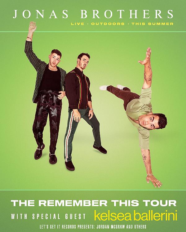Jonas Brothers “Remember This” Tour Kicks off in Las Vegas at Park MGM August 20-21, 2021 with Special Guest Kelsea Ballerini