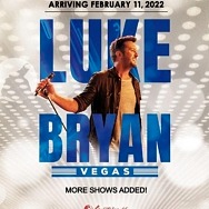 Luke Bryan Adds Three More Dates to February 2022 Headliner Engagement at the Theatre at Resorts World Las Vegas