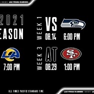 Raiders Announce 2021 Preseason Schedule