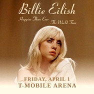 Billie Eilish Announces Happier Than Ever, the World Tour Coming to T-Mobile Arena April 1, 2022