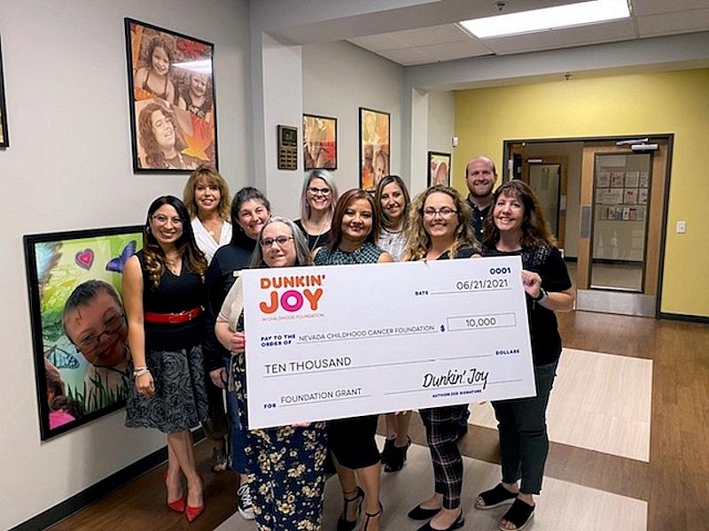 Dunkin’ Joy in Childhood Foundation Gives $10,000 Grant to Nevada Childhood Cancer Foundation