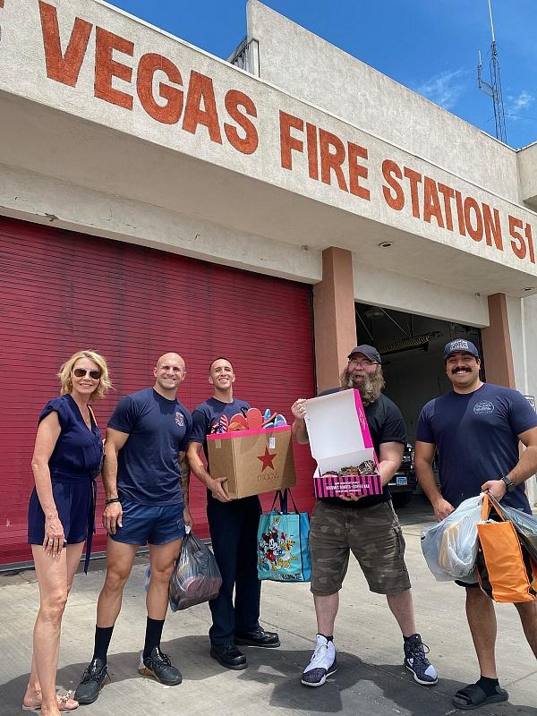 Las Vegas Fashion Council and the Southern Nevada Burn Foundation collected 2300 pairs of flip flops