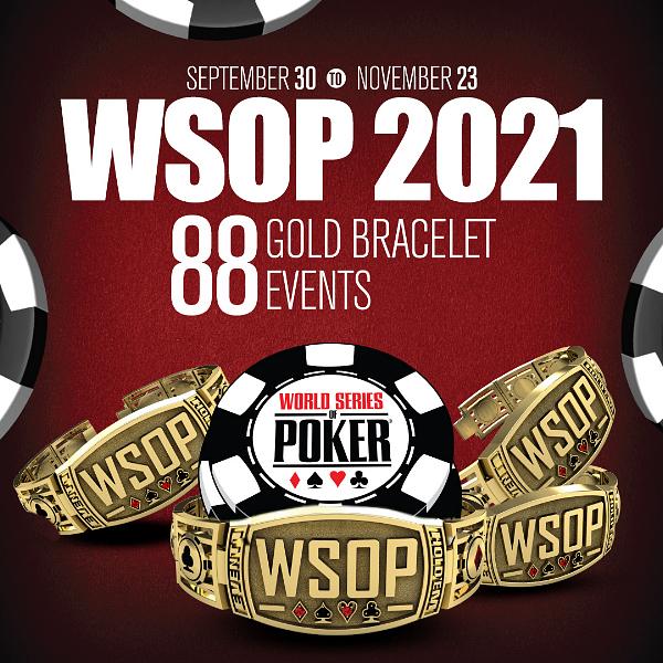 2021 World Series of Poker Daily Event Schedule Finalized