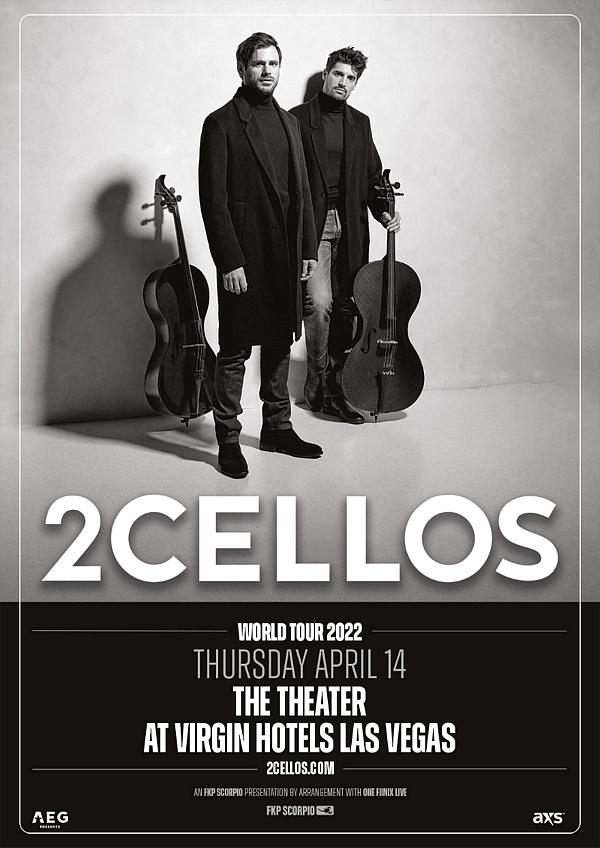 2CELLOS to Perform at The Theater at Virgin Hotels Las Vegas April 14, 2022 
