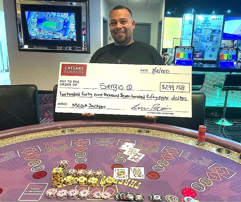 Caesars Rewards Member Wins $249,758 on Three Card Poker at the All-New Harrah's Las Vegas