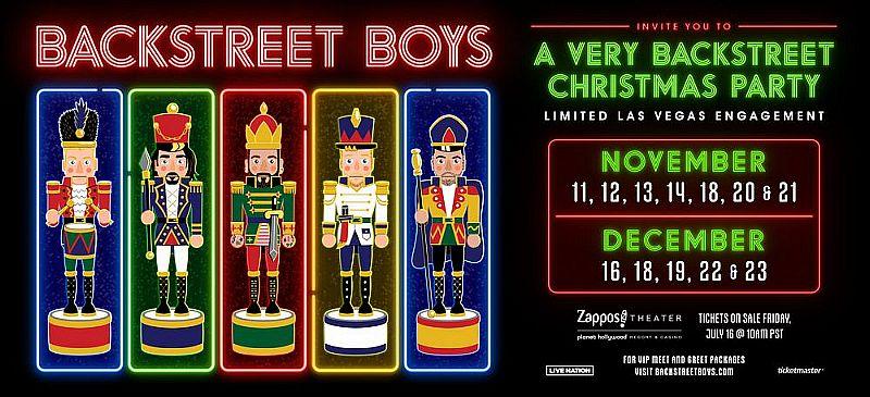 Backstreet Boys Return to Las Vegas for “a Very Backstreet Christmas Party”
