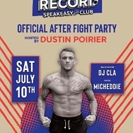 Mixed Martial Artist Dustin Poirier to Host Official After-Fight Party at On The Record Speakeasy and Club at Park MGM Saturday, July 10
