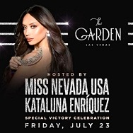 The Garden Las Vegas Hosts Celebration Honoring Miss USA Miss Nevada USA 2021 Pageant Winner Kataluna Enriquez