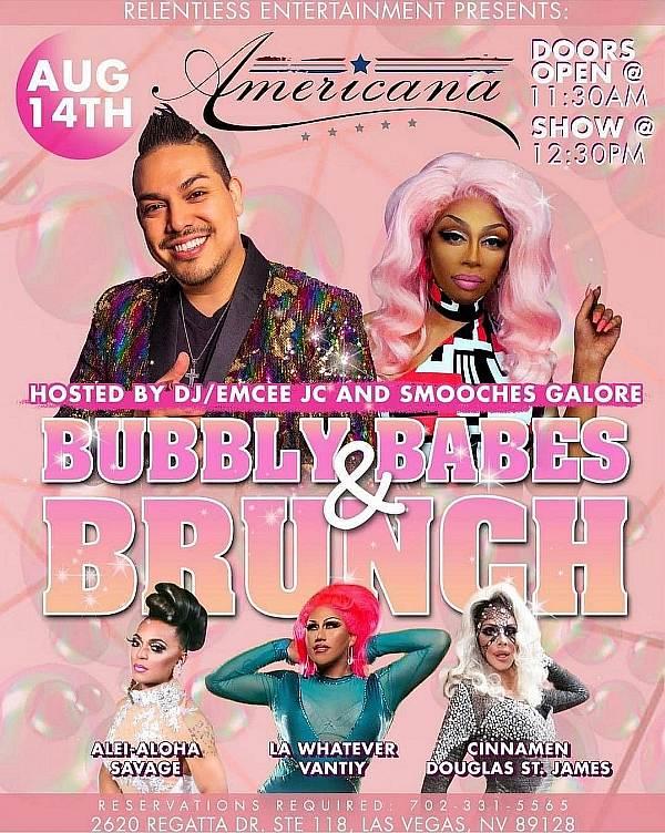 Americana Las Vegas and Relentless Entertaiment Hosts Bubbly Babes, Saturday, Aug. 13