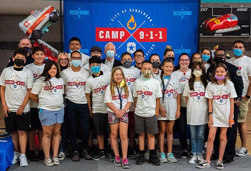 Middle School Students Graduate from City of Henderson’s Inaugural Camp 911 Program