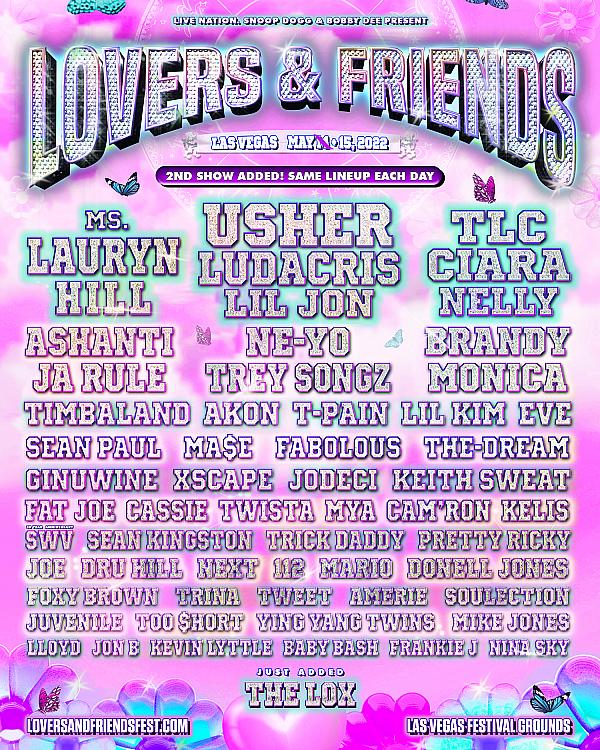 Due to Overwhelming Demand, Second Date Added for Highly Anticipated Lovers & Friends Festival Sunday, May 15, 2022