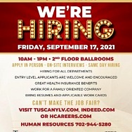 Job Fairs at Tuscan Suites & Casinos, Sept. 17