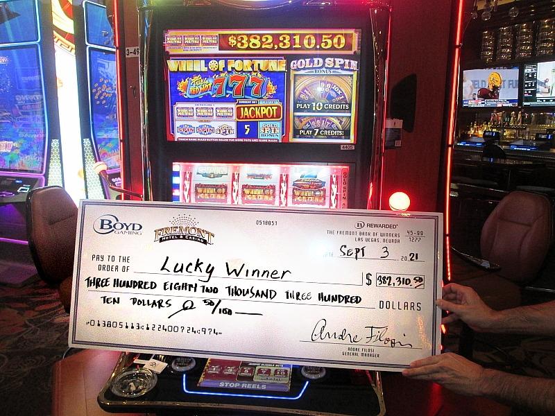 Fremont Hotel and Casino Player Hits $380,000+ Jackpot Playing IGT’s Wheel of Fortune Slots