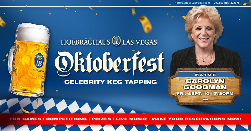 Oktoberfest at Hofbräuhaus Las Vegas Returns with Full Lineup of Celebrity Keg Tappers Beginning Friday, Sept. 10