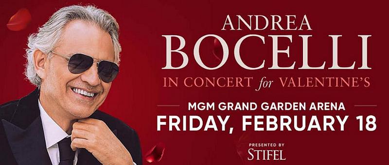 Andrea Bocelli Announces Annual in Concert for Valentine’s 2022 US Tour Dates