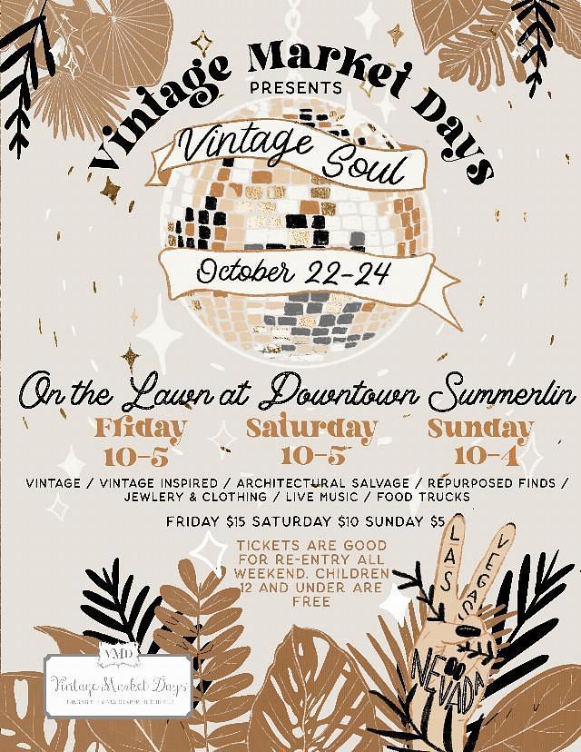 Vintage Market Days of Southern Nevada Returns to Downtown Summerlin With “Vintage Soul” Fall Market Event