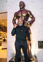 Mike Tyson Unveils Statue at Mulberry Street Pizzeria inside Resorts World Las Vegas (with Video)