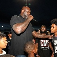 SHAQ Helps Unveil Renovated Basketball Courts at Doolittle Complex in West Las Vegas