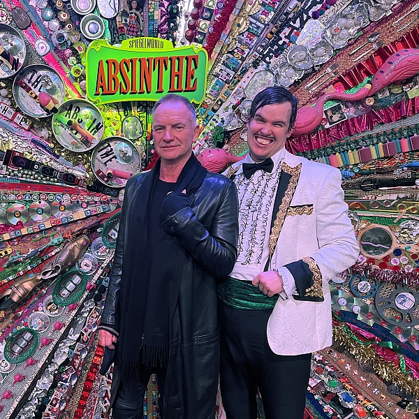 Sting and Steve Buscemi Attend ABSINTHE at Caesars Palace