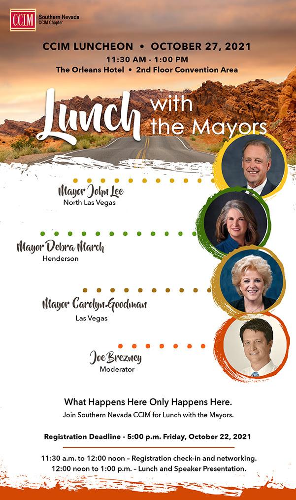 CCIM October 2021 Luncheon - Lunch with the Mayors