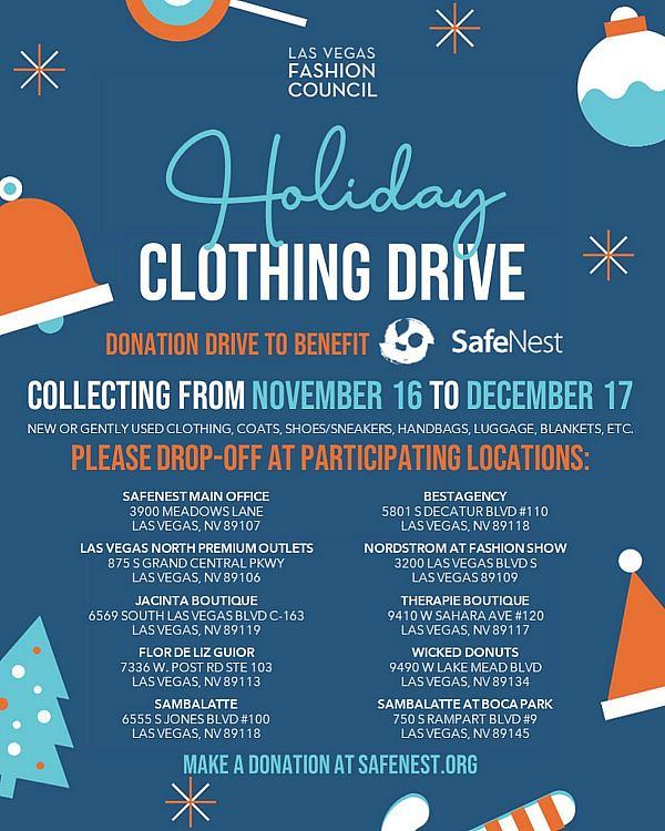Holiday Clothing Drive (with Santa) for SAFE NEST