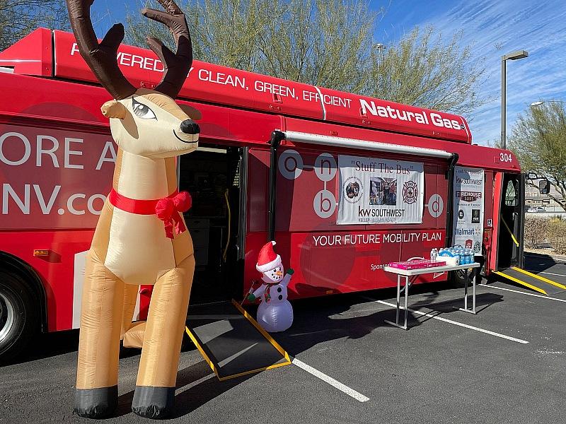 RTC Bus will be parked outside KW Realty Southwest to collect toys benefiting the Firefighters of Southern Nevada Burn Foundation.